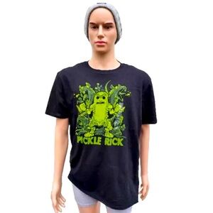 Pickle Rick Graphic T-Shirt - Black